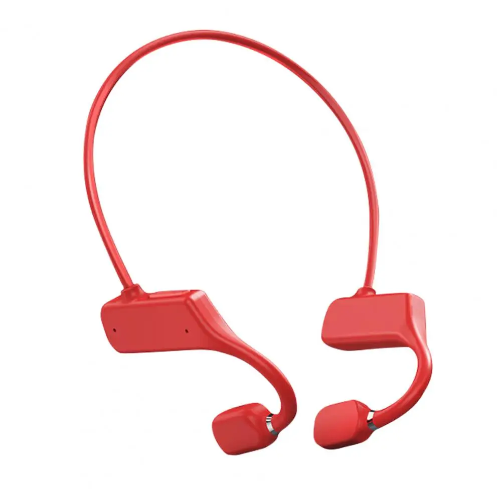 Moda kablosuz kulaklık Taşınabilir Kemik İletim Bluetooth Kulaklık Kulak Kancası Düz Renk Bluetooth Kulaklık Seyahat için Görüntü 2