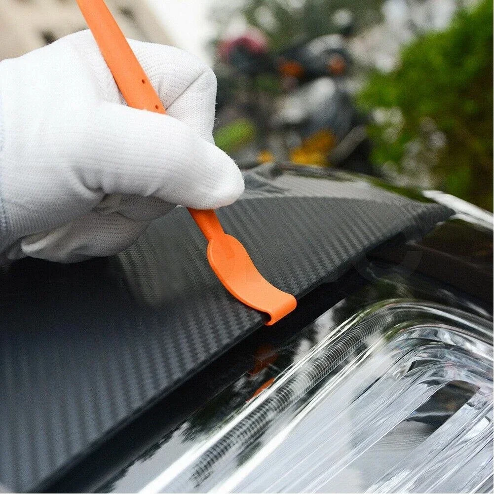 7 ADET vinil araç kaplama Manyetik Silecek Kazıyıcı Kiti Karbon Aracı Filmi Araba Tonu Mikro Sarma Pencere Sopa Seti Fiber Etiket Q2N0 Görüntü 3