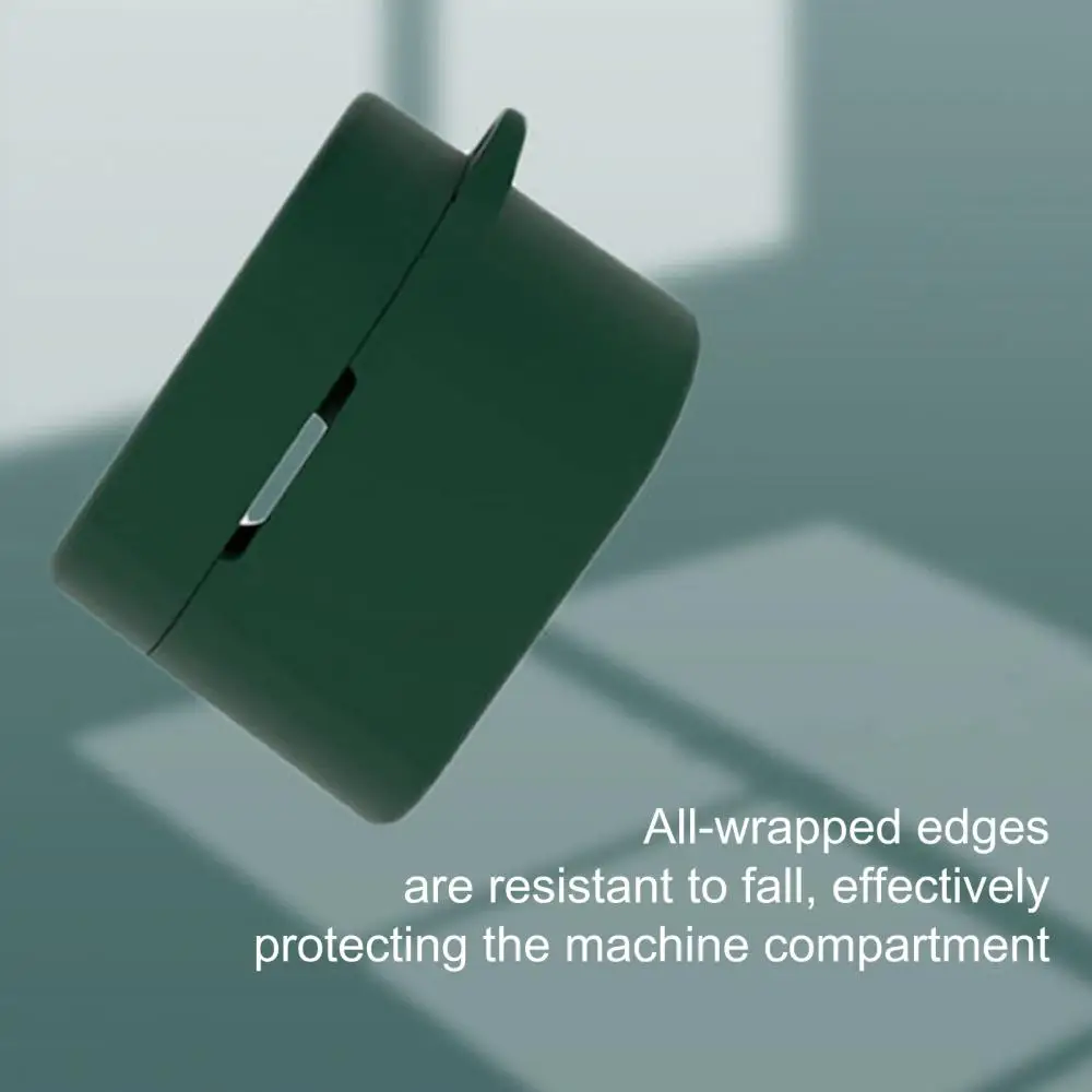 Kulaklık Koruyucu Katı Darbeye Dayanıklı Silikon Silikon kulaklık kutusu Konteyner QCY HT01 Görüntü 3
