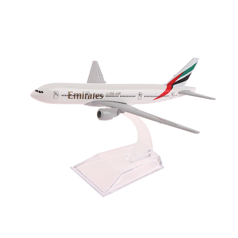 1: 400 Ölçek Metal Uçak Çoğaltma Emirates Havayolları 777 Uçak Diecast Model Havacılık Uçak Tahsil Oyuncaklar Boys için Görüntü 0