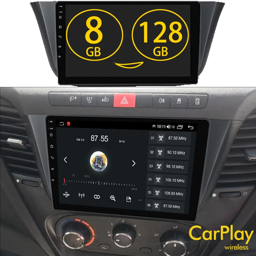 128GB ROM Android 13 Radyo 2Din CarPlay Iveco Daily 2018 İçin 2017 Navigasyon GPS Dokunmatik Ekran Stereo Araba Multimedya Video Oynatıcı Görüntü 0