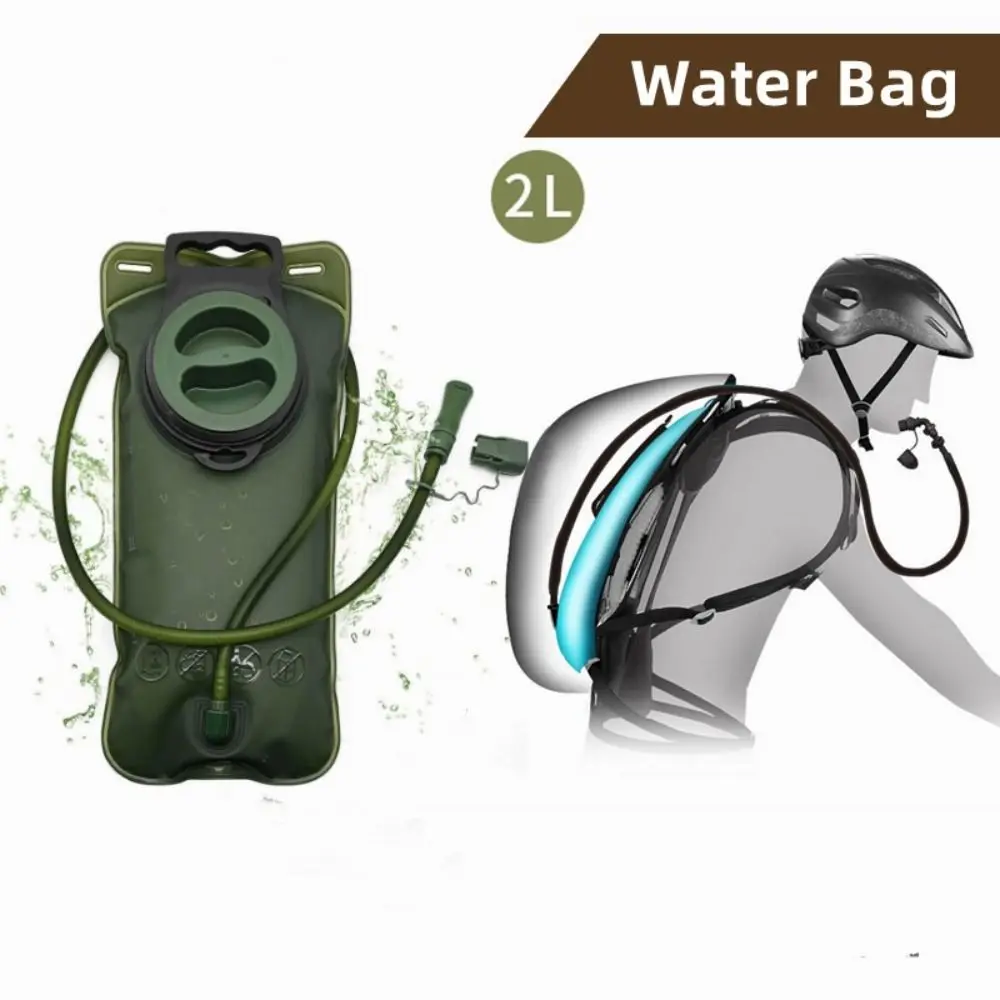 2L Yürüyüş Bisiklet saklama çantası Kamp Su Mesane içme suyu torbası suluk Maraton Yürüyüş Görüntü 0