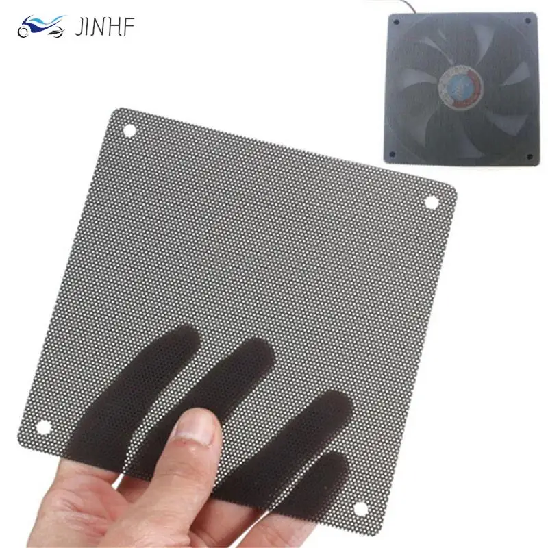 5 ADET Fan Toz Filtresi 120mm Kesilebilir Siyah PVC PC Toz Geçirmez Kılıf Bilgisayar Örgü Görüntü 0