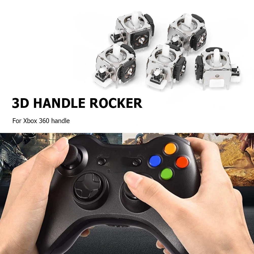 5 adet Analog Thumb Joystick Değiştirme Kolu Onarım Parçaları Gamepad 3D Analog Joystick Modülü Xbox 360 Oyun Denetleyicisi Görüntü 0