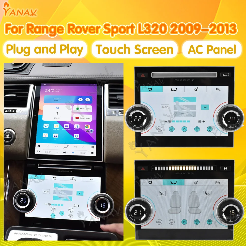 AC Paneli Land Rover Range Rover Sport İçin L320 2009-2013 LCD İklim Denso Bosch Ana Klima Kurulu IPS Dokunmatik Ekran Görüntü 0