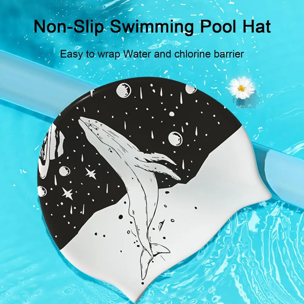 Benzersiz Yüzme Şapkası Kısıtlama Yok Banyo Evrensel Spor Yüzme Havuzu Şapkası Görüntü 0