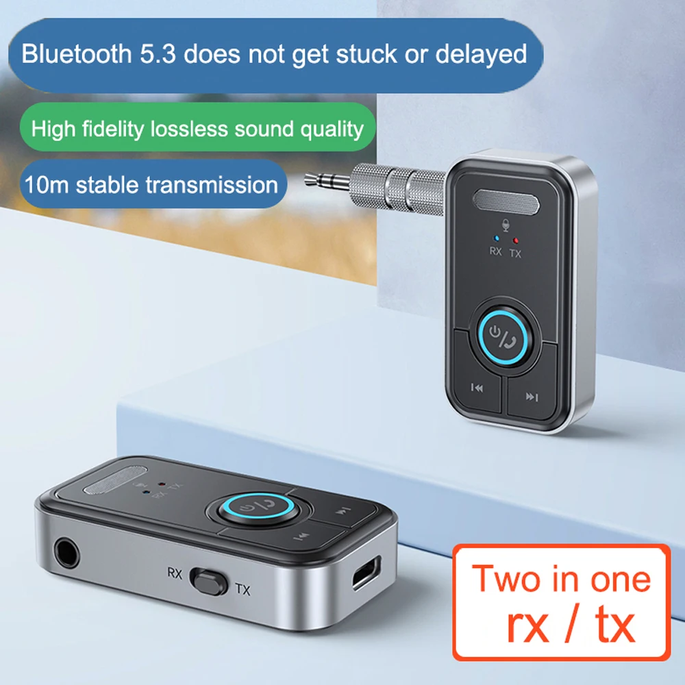 Bluetooth eller serbest araç kiti Alıcı Adaptörü 3.5 mm AUX 2 in 1 Kablosuz Verici ve Alıcı MP3 Müzik Çalar Görüntü 0