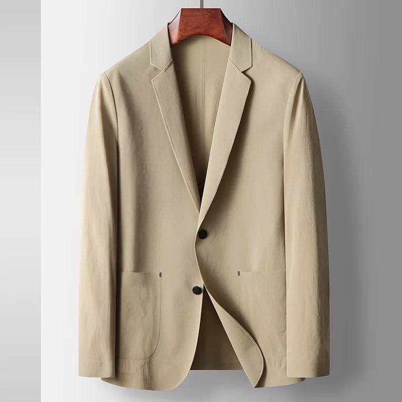 C1222 - 2023 yeni takım elbise erkek düz renk takım elbise rahat ceket Görüntü 0