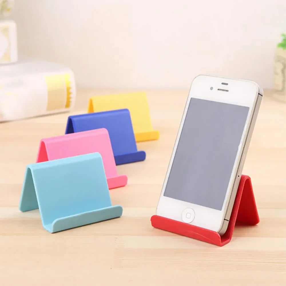 Dropshipping Cep telefon tutucu Şeker Mini Taşınabilir Sabit Tutucu Ev Gereçleri Stoklanan Plastik Rastgele Renk 6 * 4.5 cm Görüntü 0