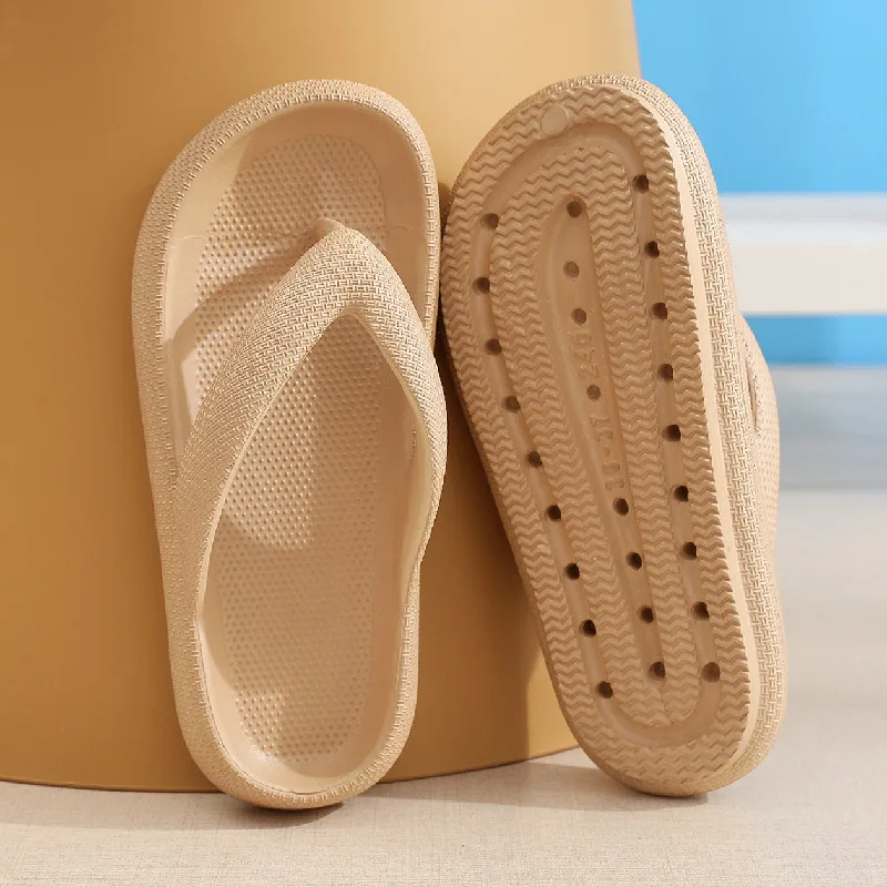 Erkekler Yaz Flip Flop Toptan Rahat Terlik Erkekler için Açık plaj sandaletleri EVA Platformu Kadın Kalın Tabanlı Banyo Slaytları Görüntü 0