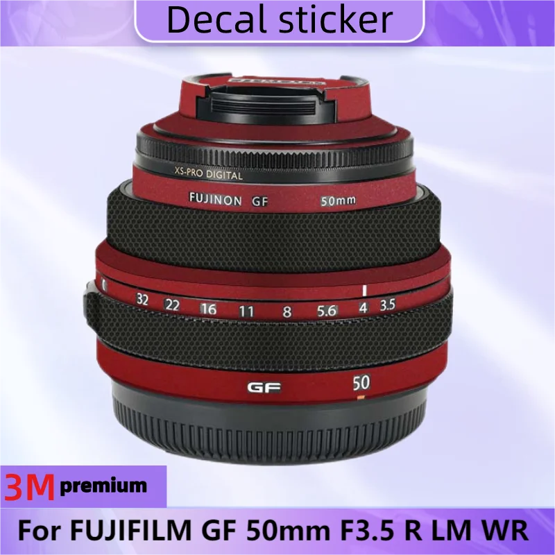 FUJİFİLM GF 50mm F3. 5 R LM WR Lens Sticker Koruyucu Cilt Çıkartması Vinil Wrap Film Anti-Scratch Koruyucu Ceket GF50 Görüntü 0