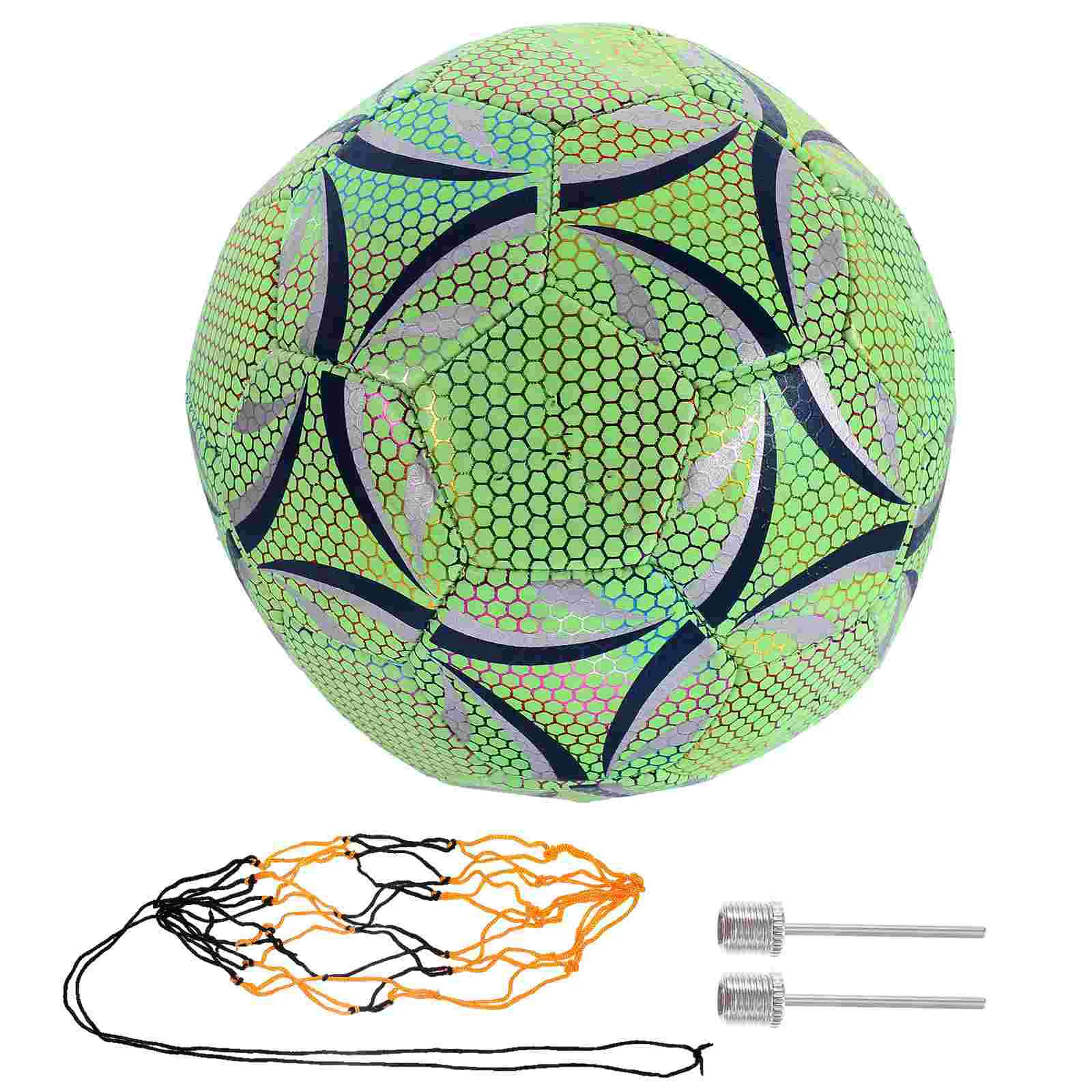 Futbol Floresan PU Topu Aydınlık Futbol Serin Karanlıkta Parlayan Futbol Eğitim Topu Yaratıcı Hediye Çocuklar İçin Hediye Görüntü 0