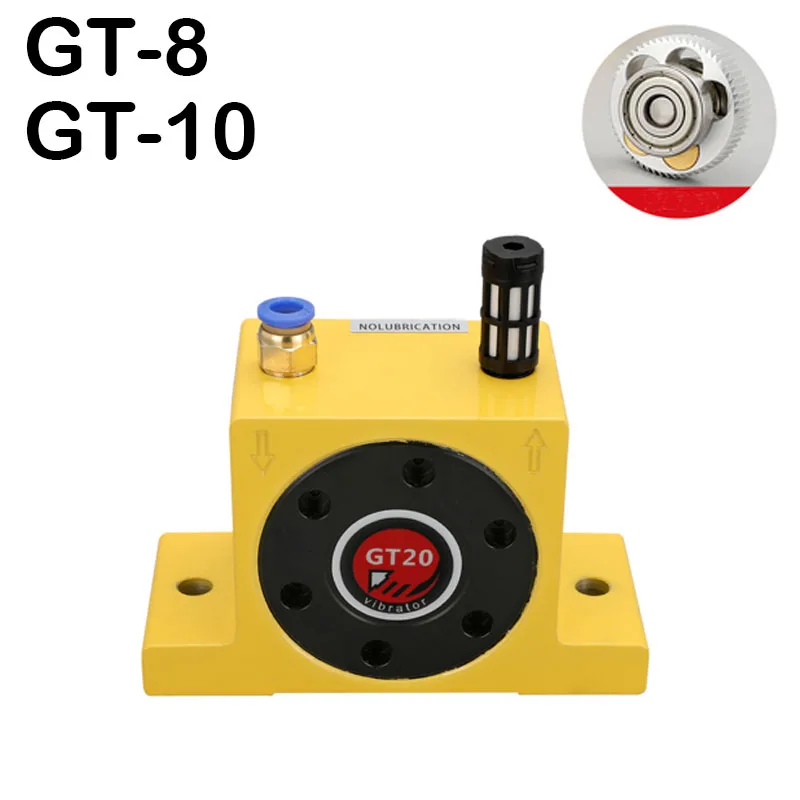 GT - 8 GT-10 Pnömatik Hava Türbini Vibratör Endüstriyel Akış Yardımcı Osilatör Hava Döner Türbin Tahrikli Turbo Vibratör Görüntü 0