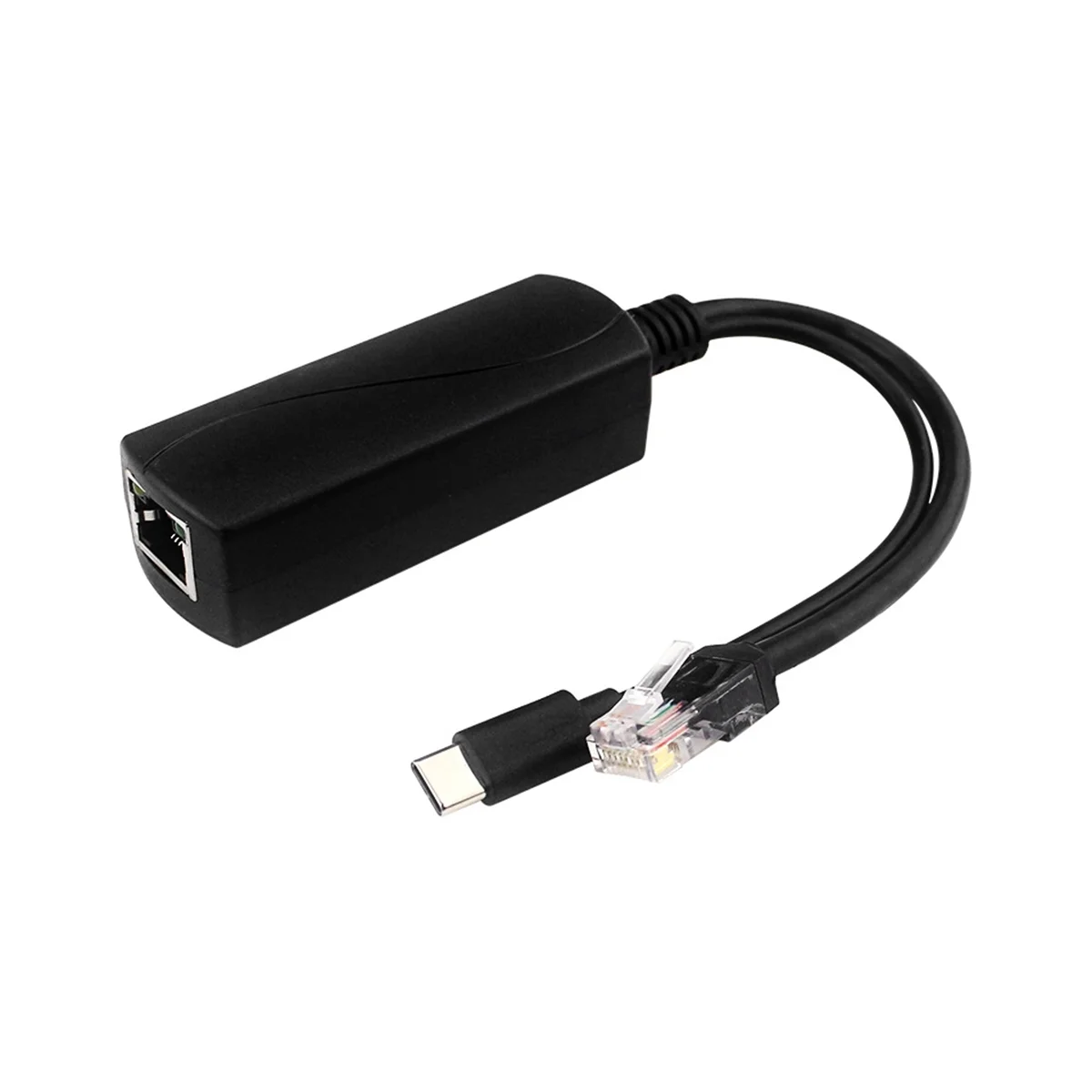 Gigabit POE Splitter 5V3A 1000Mbps Tip-C Ethernet üzerinden Güç CİSCO için HUAWEİ için IP Kamera Ahududu Pi için 4 Görüntü 0