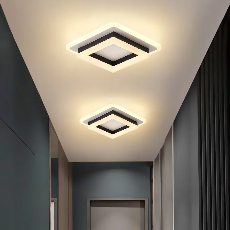 Iskandinav Modern koridor tavan lambası yatak odası restoran çalışma banyo koridor aydınlatma ev dekorasyon ışıkları Led merdiven Görüntü 0