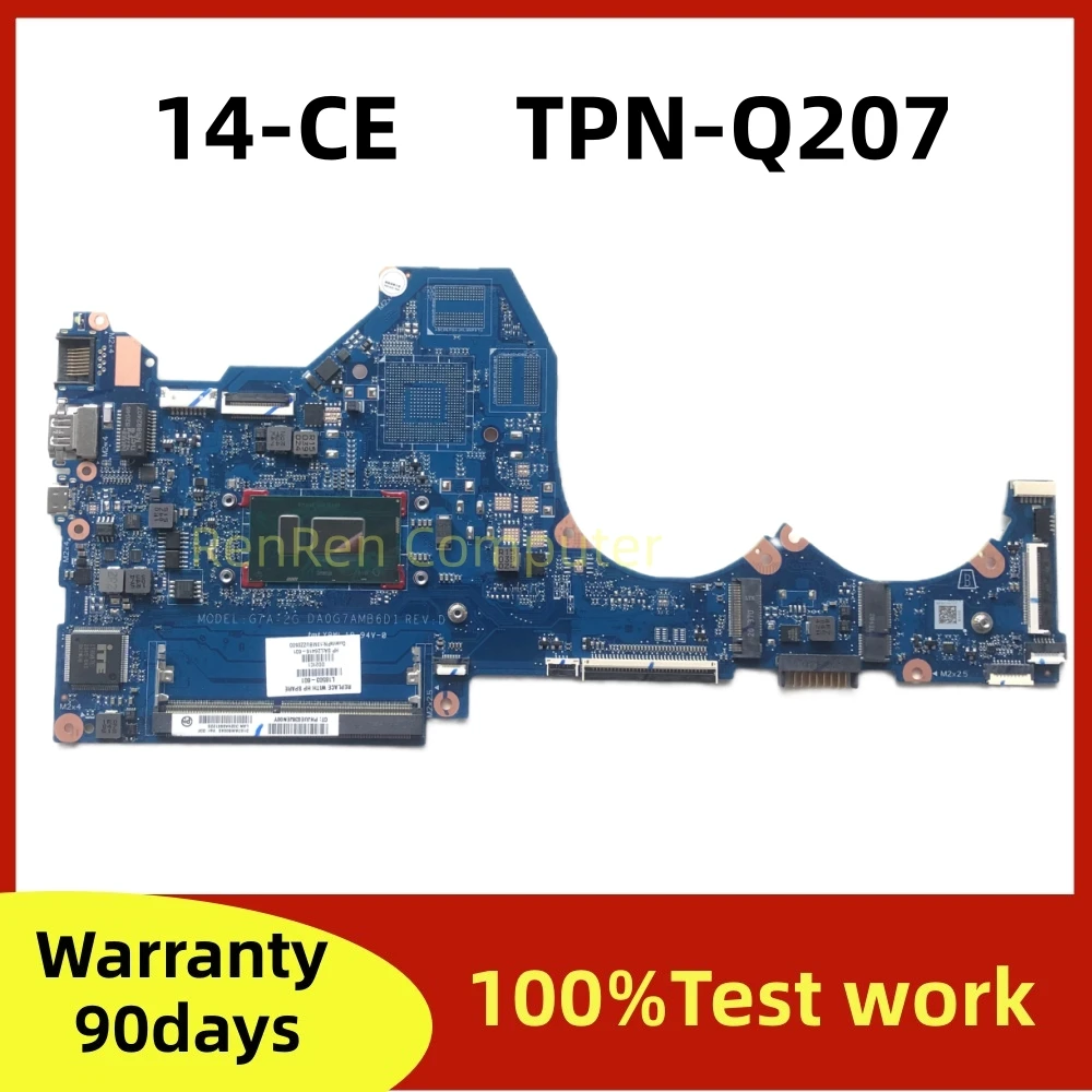 KOCOQİN dizüstü HP için anakart Pavilion 14-CE TPN-Q207 HM65 DDR3 UMA I3-8130U I5-8250U CPU %100 % test iyi Görüntü 0