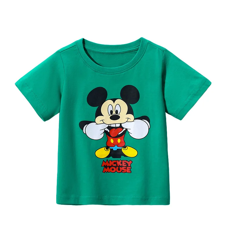 Karikatür Mickey T Shirt Numarası erkek Giysileri 2-7year Çocuk Boys & Girls Giyim Çocuk Üstleri Kısa Kollu Kawaii T Shirt Görüntü 0
