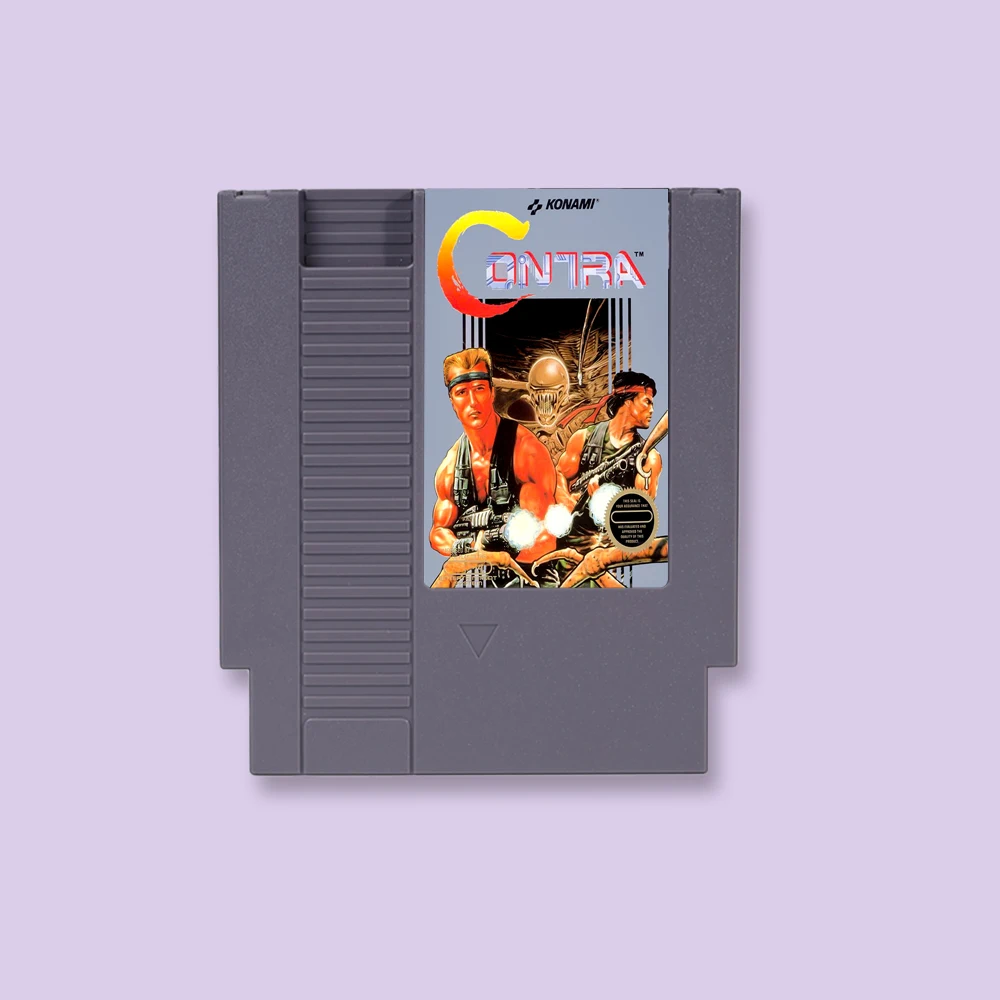Kontra Aksiyon Oyun Kartı NES 72 Pins 8bit Konsolu video oyunu Kartuşu Görüntü 0
