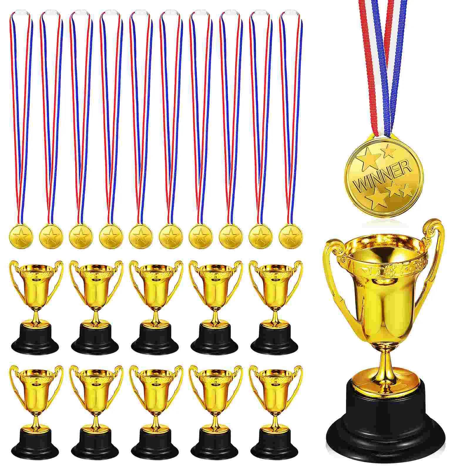 Kupa Ödülleri Kupa Kupaları Kupa Madalyaları Seti Plastik Ödül Kupası Ödüller için Plastik Kupa Kupaları Rekabet Malzemeleri Görüntü 0