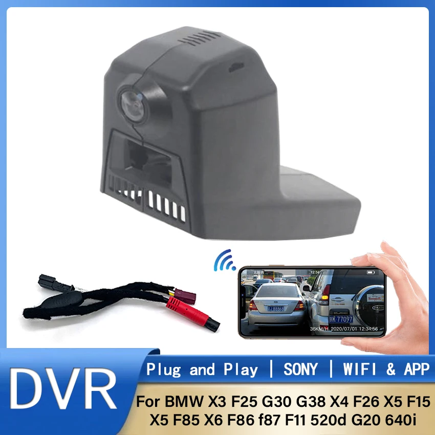 Kurulumu kolay HD araba dvr'ı Video Kaydedici Dash kamera Kamera BMW X3 F25 G30 G38 X4 F26 X5 F15 F85 X6 F86 f87 F11 520d G20 640i Görüntü 0