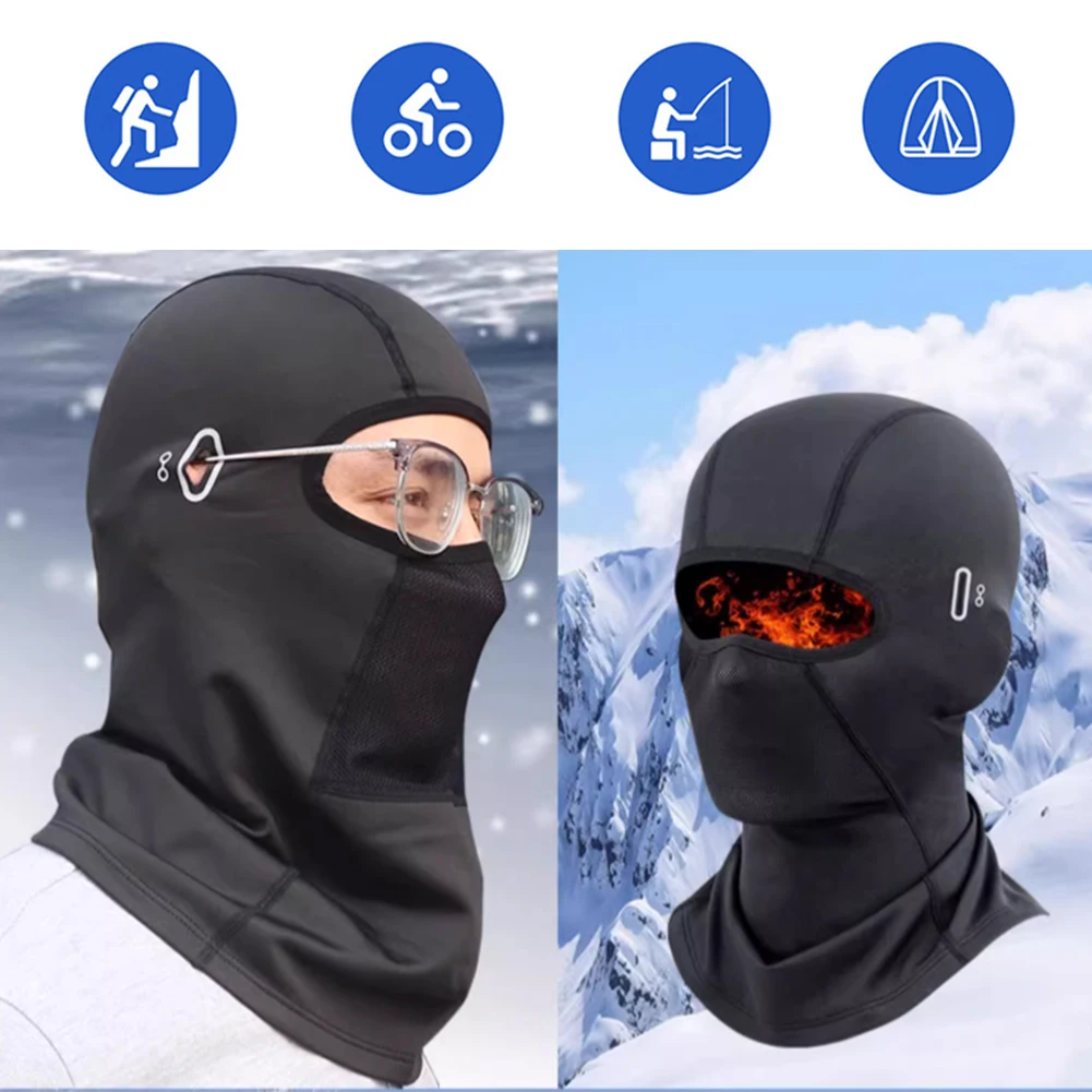 Kış Sıcak bisikletçi şapkası Erkekler için Motosiklet Yün Rüzgar Geçirmez Spor Eşarp Kadife Bisiklet yüz kapatma Nefes Kadın Yürüyüş Şapka Görüntü 0