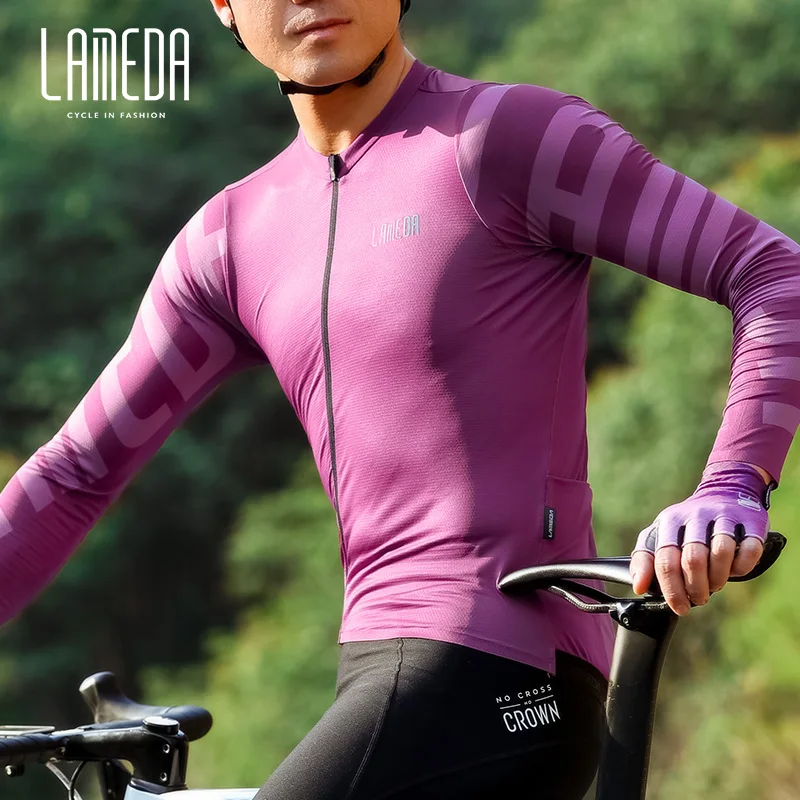 LAMBDA Profesyonel Bisiklet Jersey Erkekler İçin Yeni Uzun Kollu Giysiler İlkbahar Yaz Rüzgar Geçirmez Çabuk Kuru MTB Yol Bisikleti Aksesuarları Görüntü 0