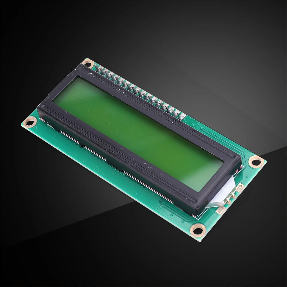 LCD1602 Sarı Yeşil Ekran Modülü IIC I2C Arayüzü Arka Geliştirme Kurulu 3-6V 16x2 Karakter elektronik bileşenler Görüntü 0
