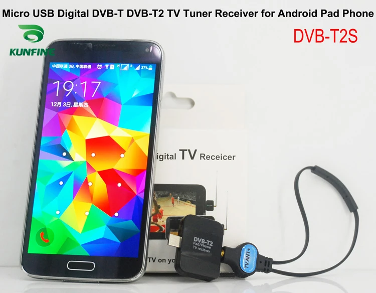 Mikro USB Dijital DVB-T DVB-T2 TV Tuner Alıcısı Android 11 Telefon ve Ped Görüntü 0