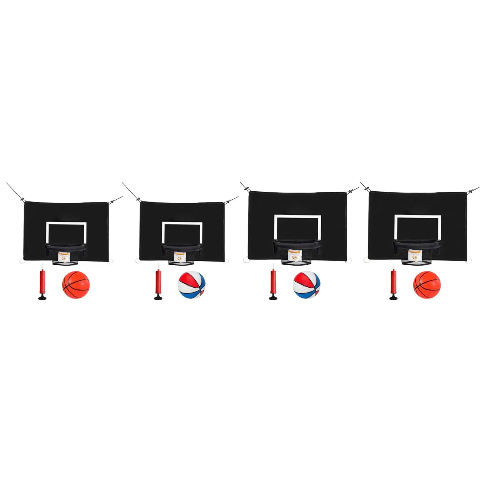 Mini Trambolin basketbol potası Erkek Kız Bağlantı Halatları ile Top Pompası ile Su Geçirmez kurulumu kolay basketbol çerçeve Görüntü 0