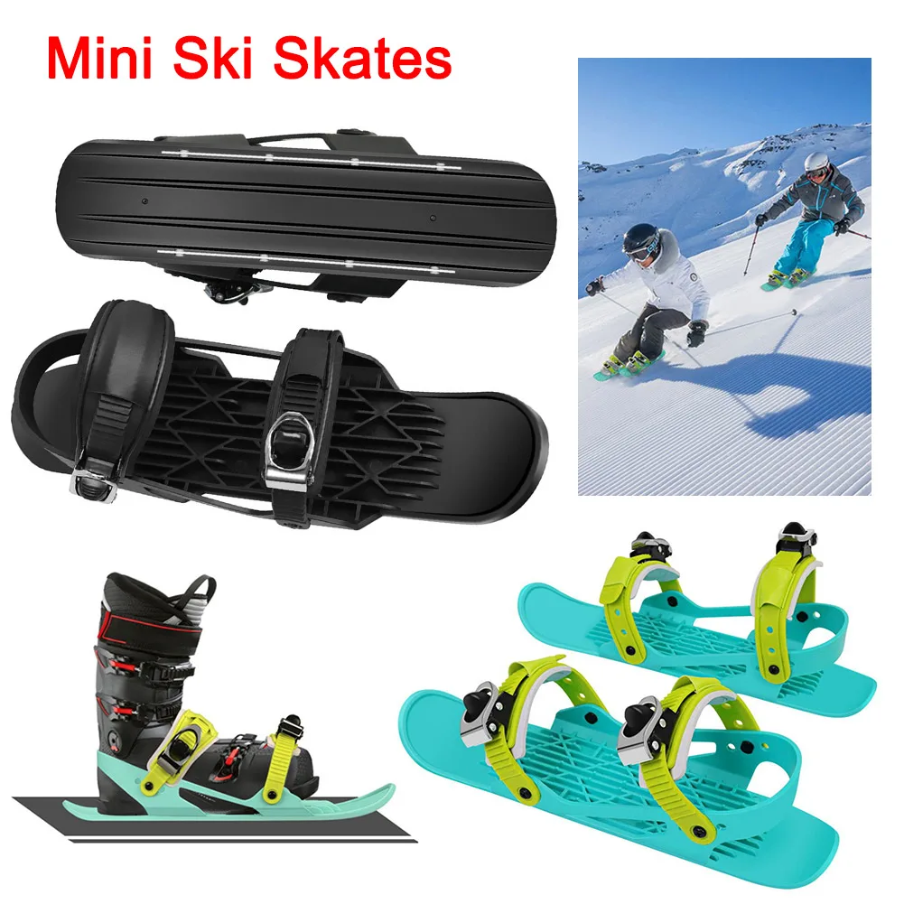 Mini Çocuk Kayak Snowblades Kar Kayak Kış Ayakkabı Kısa Snowskates Snowblades Skiboards Kayak ayakkabıları Açık Spor Görüntü 0