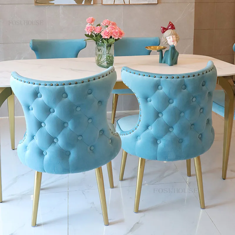 Minimalist Modern yemek sandalyeleri İskandinav Yaratıcı Arkalığı Eğlence Mutfak Yemek Sandalyesi ev mobilyası Yumuşak Yastık Sandalyeler Görüntü 0