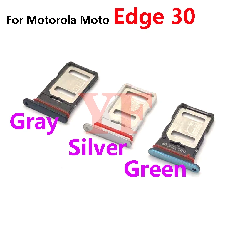 Motorola Moto Kenar için 30 20 S Pro Lite 5G Bir Fusion Plus Kenar X30 SIM Kart Tepsi Yuvası Tutucu adaptör soketi Onarım Parçaları Görüntü 0