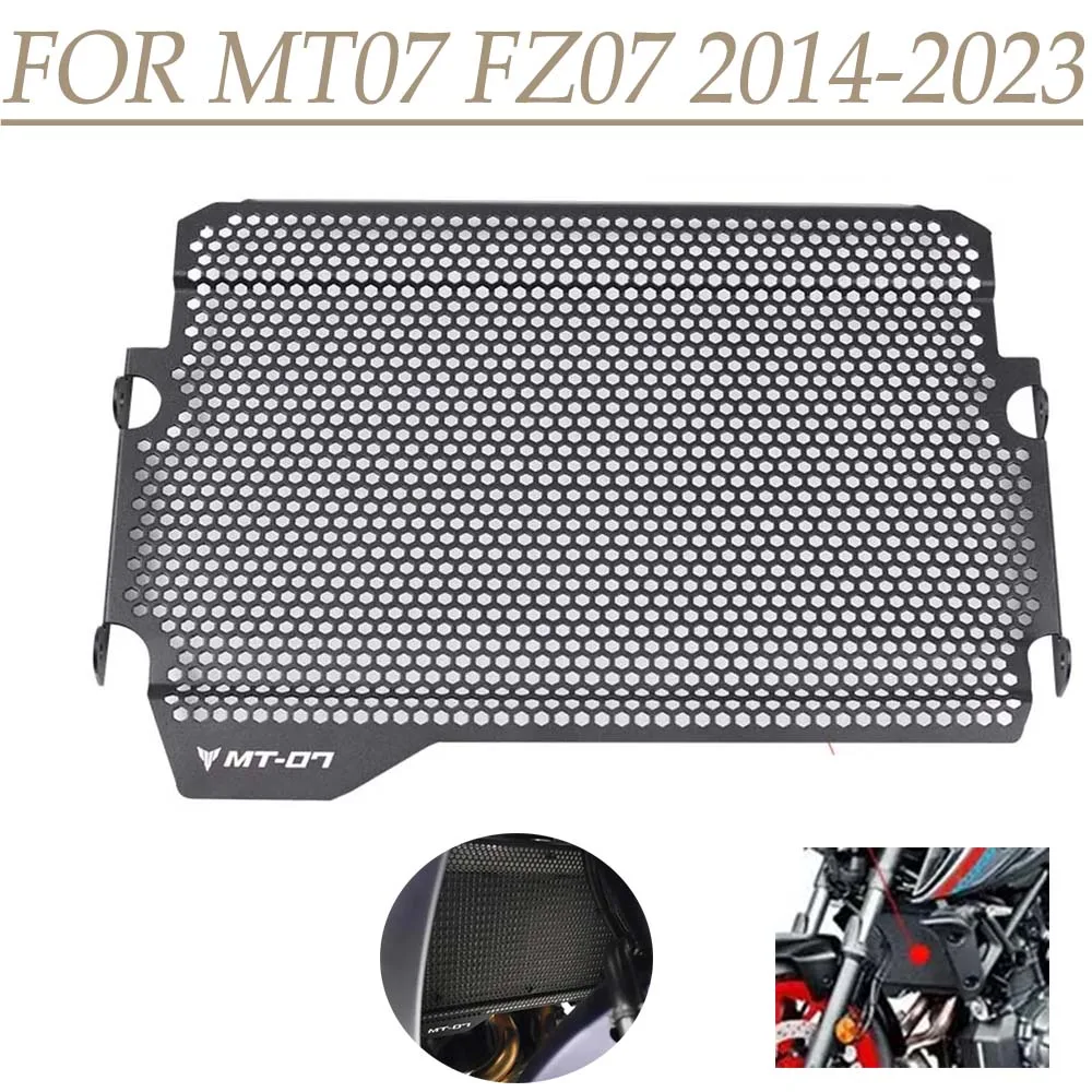 Motosiklet radyatör ızgarası Guard koruma kapağı Yamaha MT07 MT 07 MT-07 2023 - 2014 2022 2015 2016 2017 2019 2020 2021 Görüntü 0