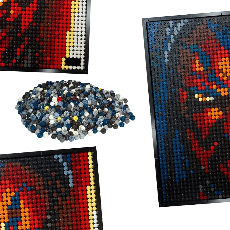 Piksel Sanat Boyama yapı tuğlaları 31200 Klasik Film Mozaik Resim Blokları MOC Seti Rakamlar Oyuncaklar Yetişkin Erkek Yılbaşı Hediyeleri DIY Görüntü 0