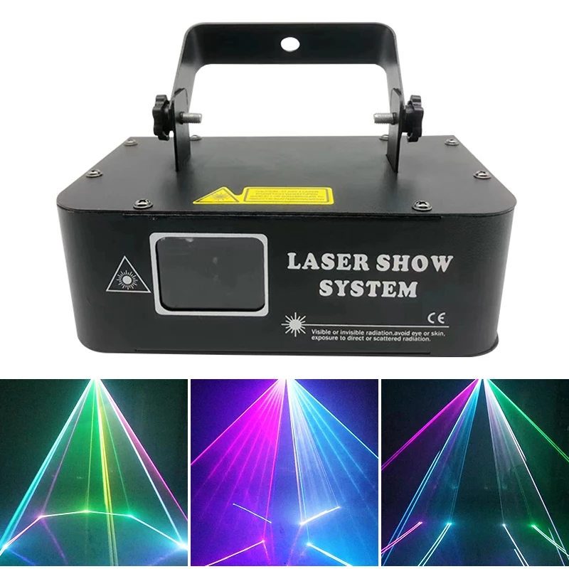 Profesyonel 500 MW RGB DJ disko ışıkları DMX ışın hattı tarayıcı projektör sahne aydınlatma etkisi lazer ışıkları için parti Bar kulübü Görüntü 0