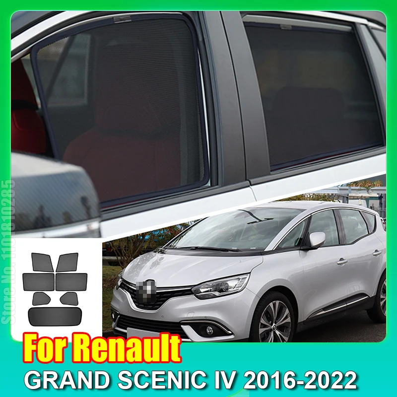 Renault GRAND SCENİC IV için 2016-2022 Araba Güneşlik Aksesuarı Pencere Cam Kapak Güneşlik Perde Örgü Gölge Görüntü 0