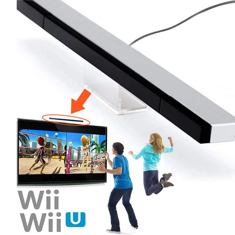Sensör Çubuğu TV USB Alıcısı İndüktör Oyun Konsolu Kablolu uzaktan kumanda sensörü Çubuğu Alıcısı Wii / Wii U Konsolu Görüntü 0