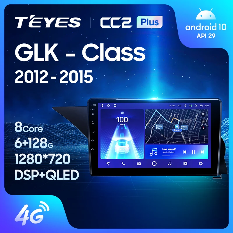 TEYES CC2L CC2 Artı Mercedes Benz GLK Sınıfı X204 2012-2015 Araba Radyo Multimedya Video Oynatıcı Navigasyon GPS Android Hiçbir 2din 2 din dvd Görüntü 0