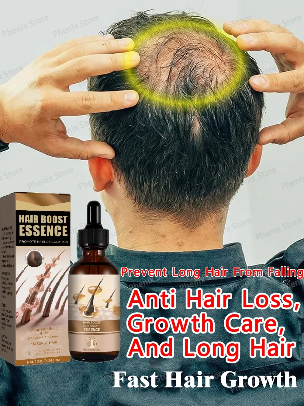 Unisex Saç Büyüme Yağı Saç Dökülmesi Tedavisi Hızlı Saç Büyüme Etkili Kellik Onarım Kalıtsal Doğum Sonrası Kaybı Görüntü 0