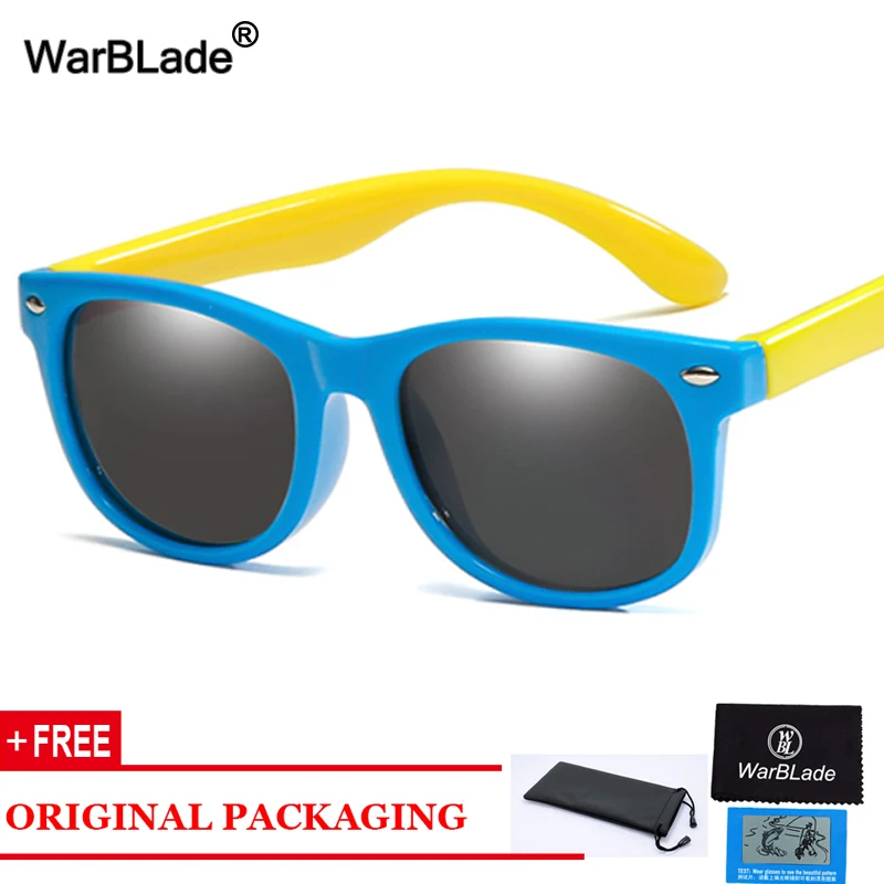 WarBlade Moda Çocuk Polarize Güneş Gözlüğü TR90 Erkek Kız Çocuklar güneş gözlüğü Silikon Güvenlik Gözlükleri Bebek Gözlük UV400 Oculos Görüntü 0