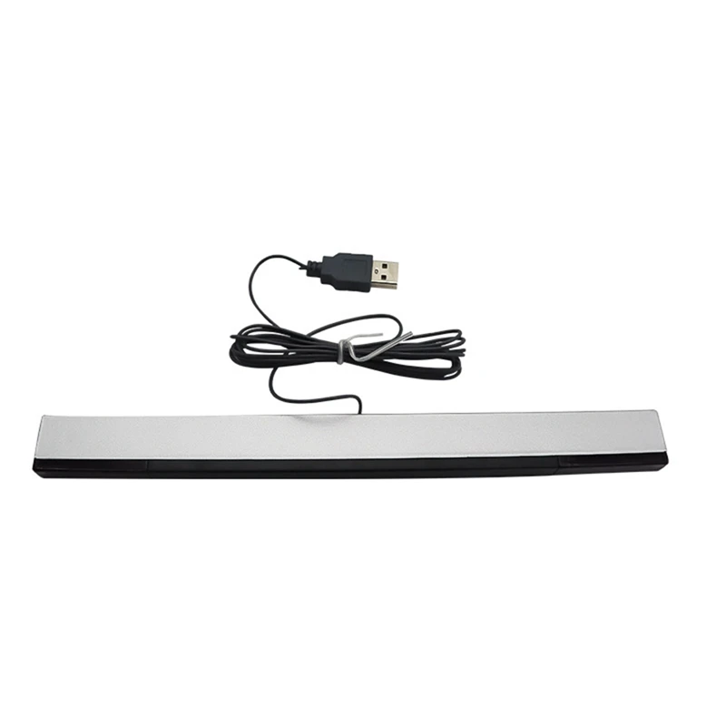 Wii için Sensör Çubuğu Plastik Sensör Çubuğu Kablolu Alıcıları IR Sinyal Ray USB Fişi Değiştirme Nintendo Uzaktan Görüntü 0