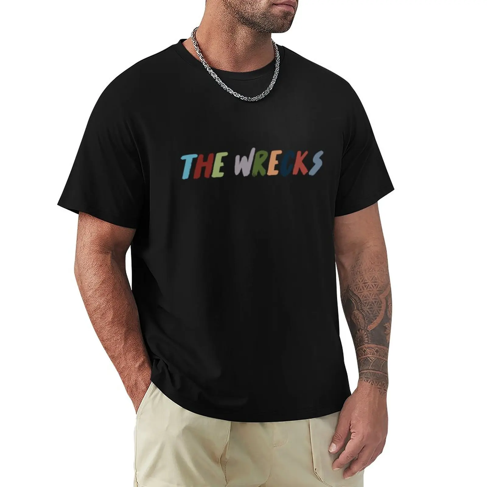 Wrecks T-Shirt estetik giyim vintage giyim büyük ve uzun boylu t shirt erkekler için Görüntü 0