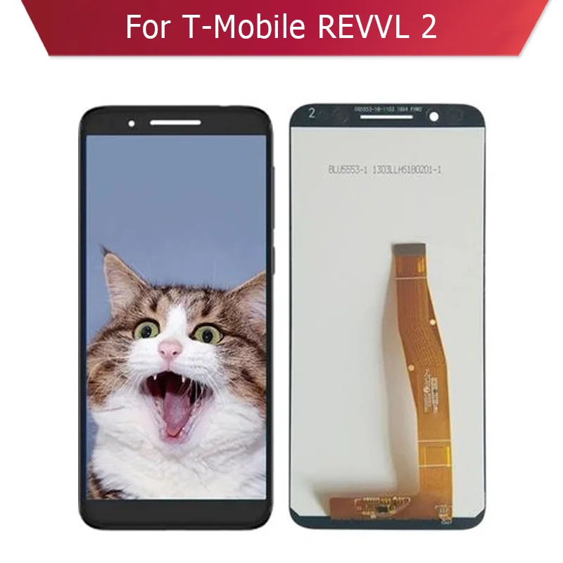 Yeni T-Mobile Revvl 2 Ekran Ve Dokunmatik Panel Sayısallaştırıcı Meclisi Değiştirme Komple LCD Ekran Görüntü 0