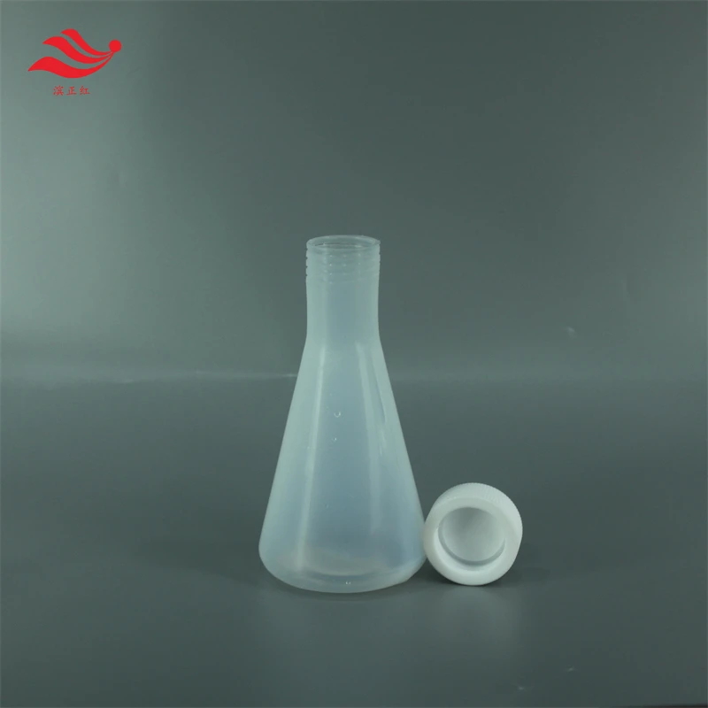 Yeni malzeme endüstrisi için korozyona dayanıklı PFA Erlenmeyer şişesi 100ml şeffaf Erlenmeyer şişesi Görüntü 0