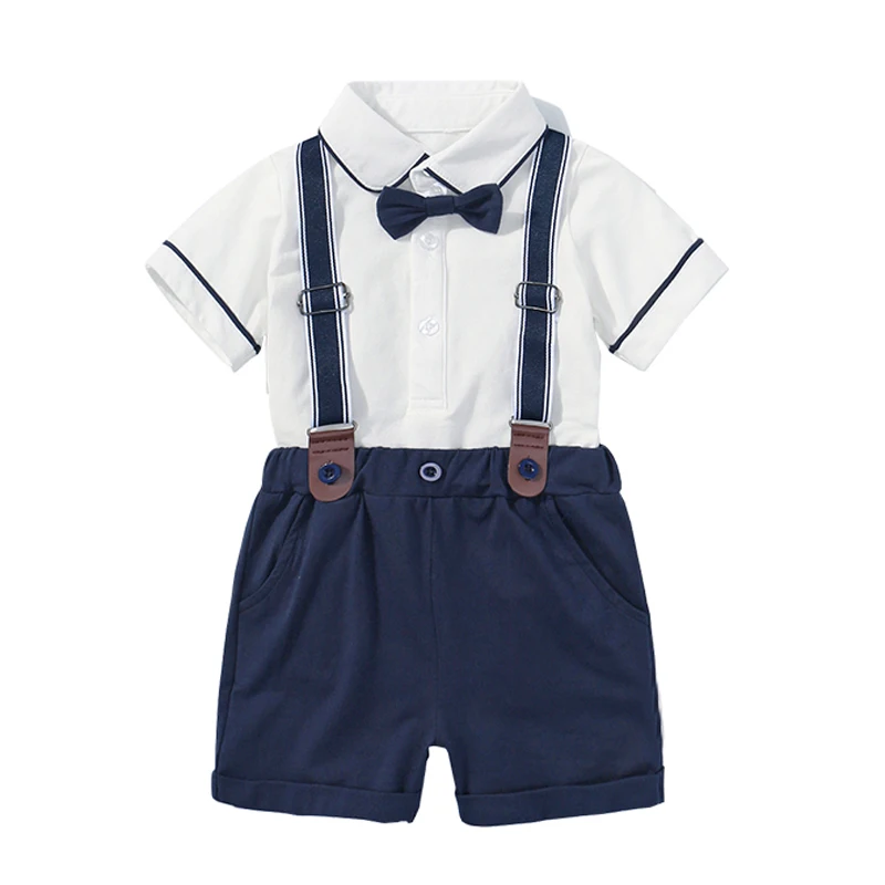 Yenidoğan Giysileri Yaz Takım Elbise Resmi 0 3 6 Ay Bebekler Giyim tulum takımı Erkek Bebek Giysileri Görüntü 0