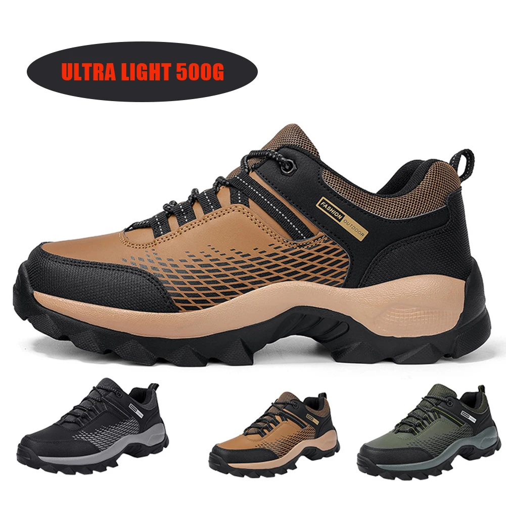 Yürüyüş ayakkabıları Erkekler Dağ Tırmanma Ayakkabıları Açık Ayakkabı Kaymaz Rahat Tırmanma spor ayakkabı Açık Eğitim 39-46Shoes Erkek Görüntü 0