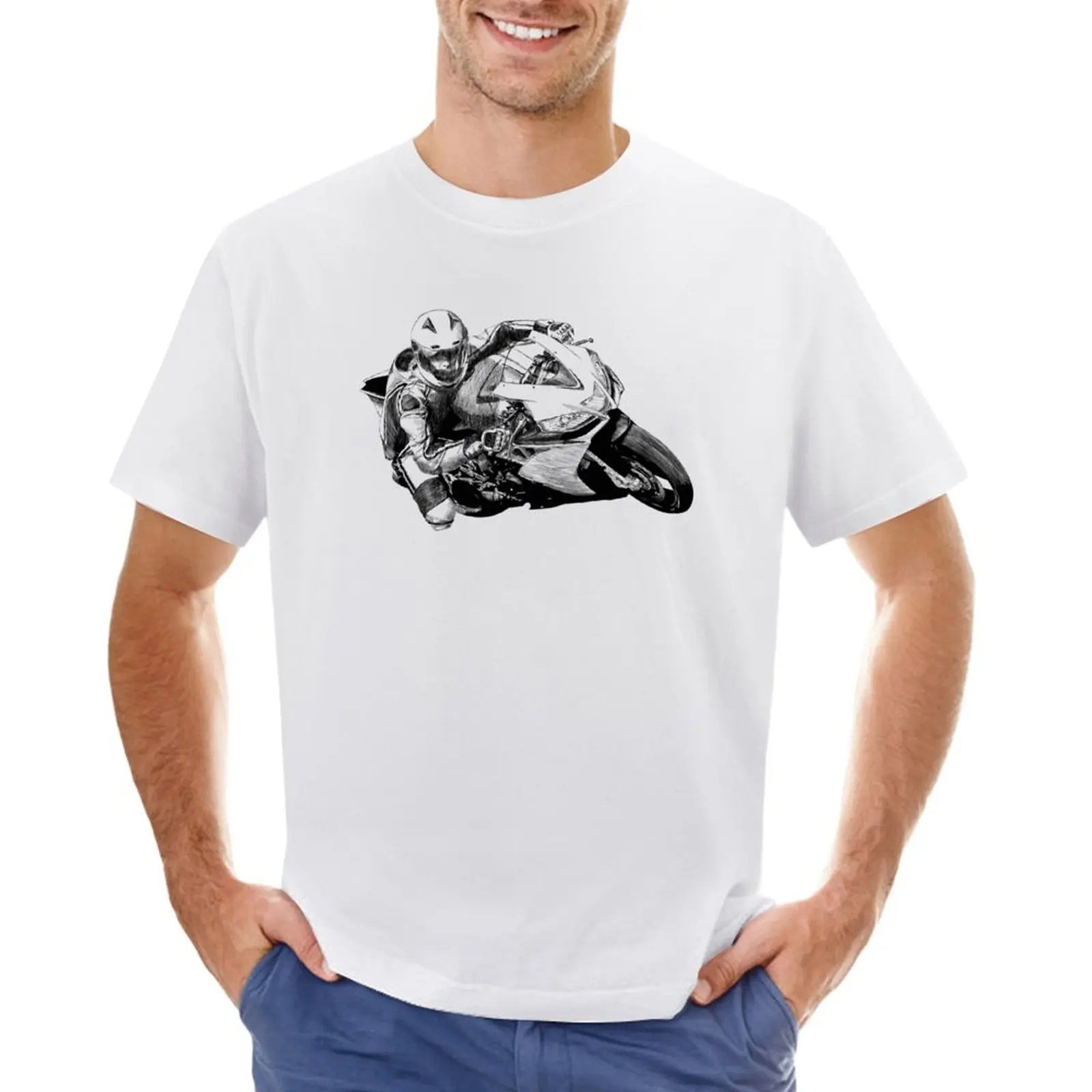 bir çocuk için motosiklet Tişörtü vintage erkek pamuklu tişört Görüntü 0