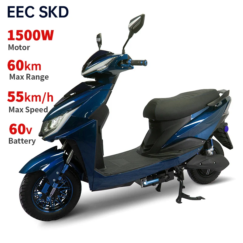 erkekler için 2023 yeni scooter modeli 1000W-1500W 55km/s 60KM elektrikli motosiklet Görüntü 0