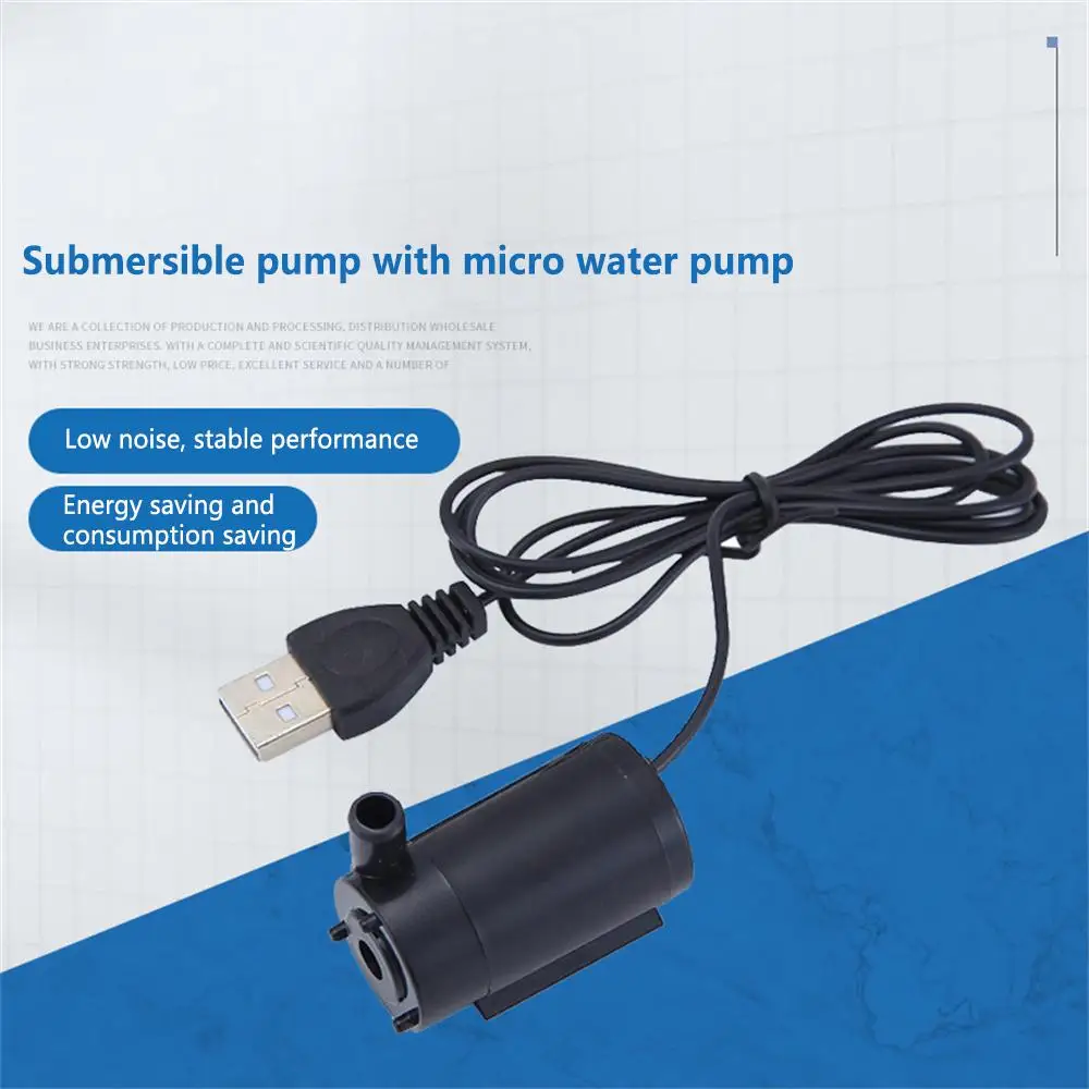 1/2 ADET 5V Mikro Dalgıç Mini Su Pompası Akvaryumlar için Balık Tankı Çeşme Hidroponik Görüntü 1
