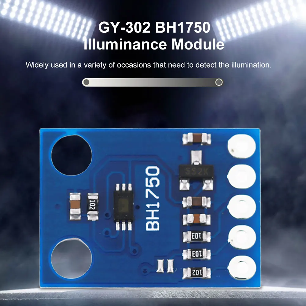 1-5 ADET GY-302 BH1750 BH1750FVI dijital optik yoğunluk aydınlatma kurulu ışık yoğunluğu sensörü I2C arayüzü Arduino için Görüntü 1